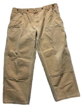 Carhartt Vintage Tan Men’s Double Knees Pants 38 See Measurements